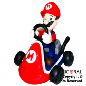ADORNO MARIO BROS KARTING PORCELANA FRIA G x 1